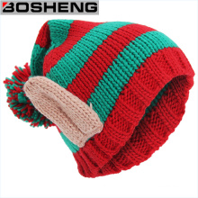 Lindo de punto de ganchillo invierno cálido trenzado Baggy Beret Beanie Cap